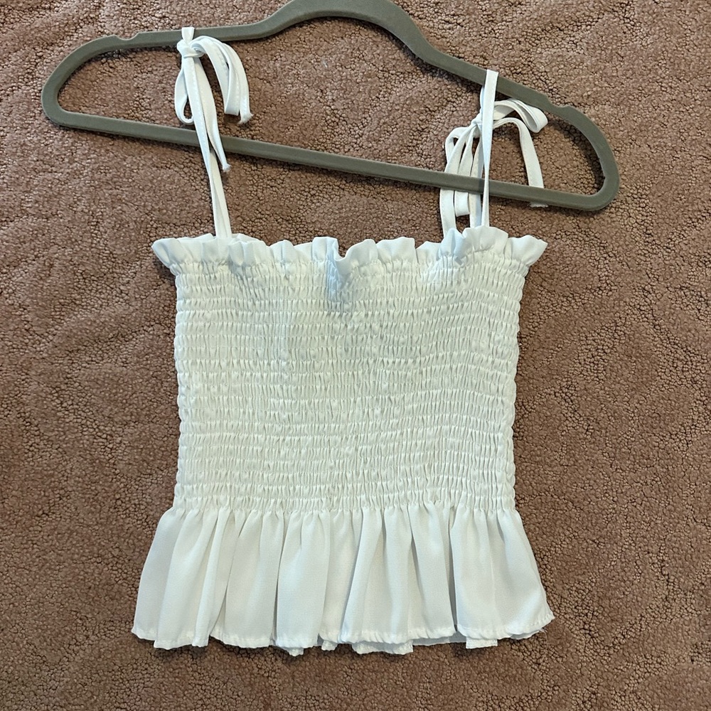 White summer top